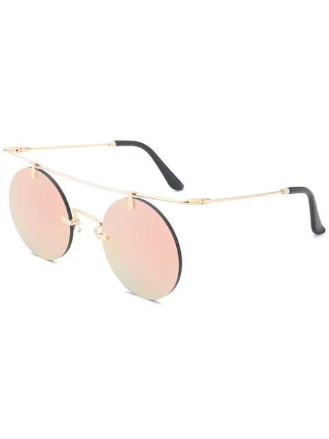 Gafas De Sol Sin Costuras Black Silver Pink Tea-colored