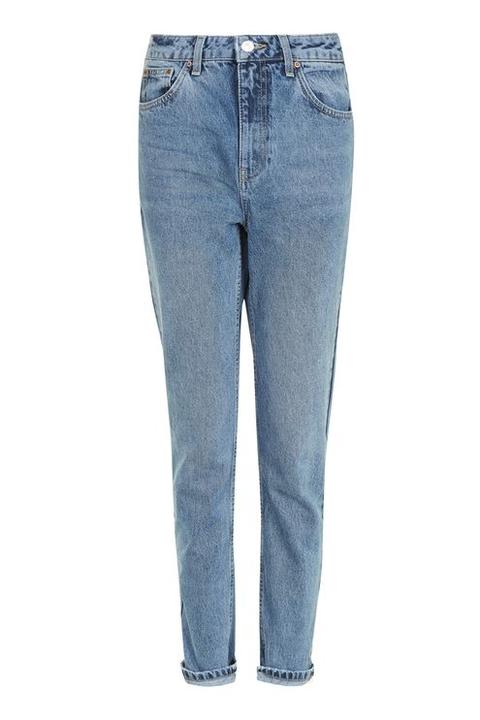 Moto Mid Blue Mom Jeans