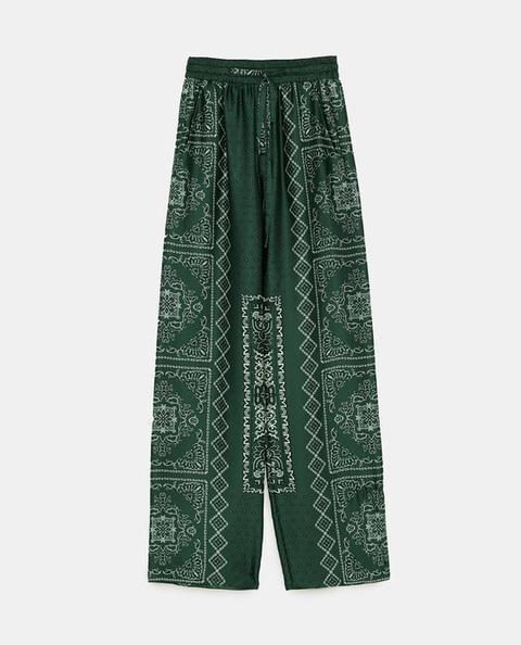 Printed Palazzo Trousers