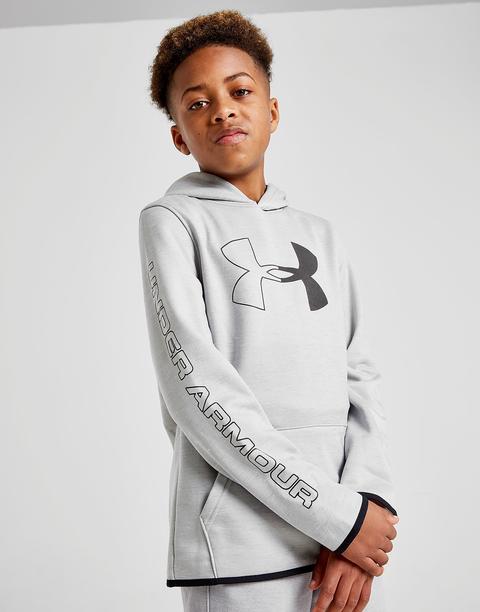 Under Armour Fleece Branded Overhead Hoodie Junior - Grey - Kids