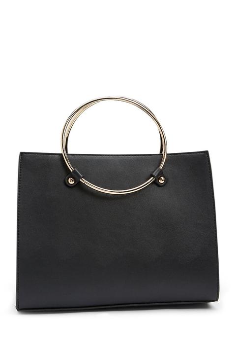 Borsa Shopper In Pelle Sintetica