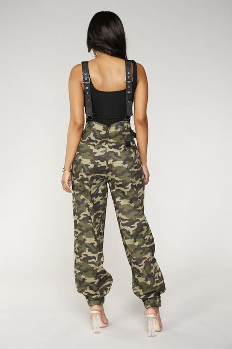 camo green jumpsuit