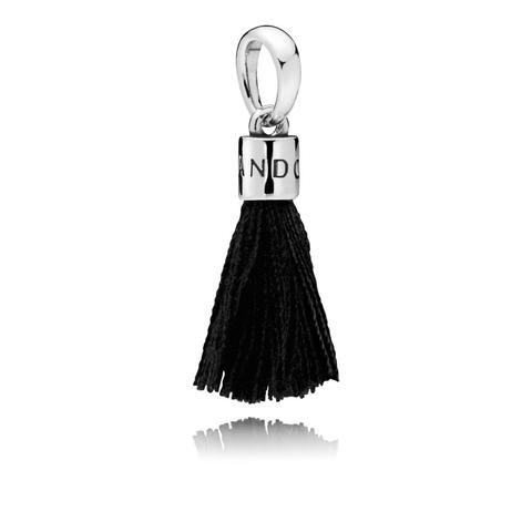 Charm Pendente Nappa Nera