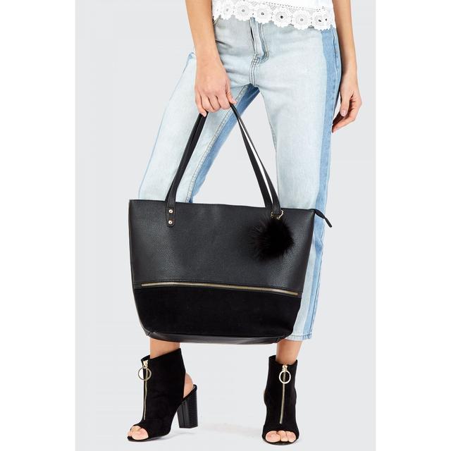 shopper bag with zip