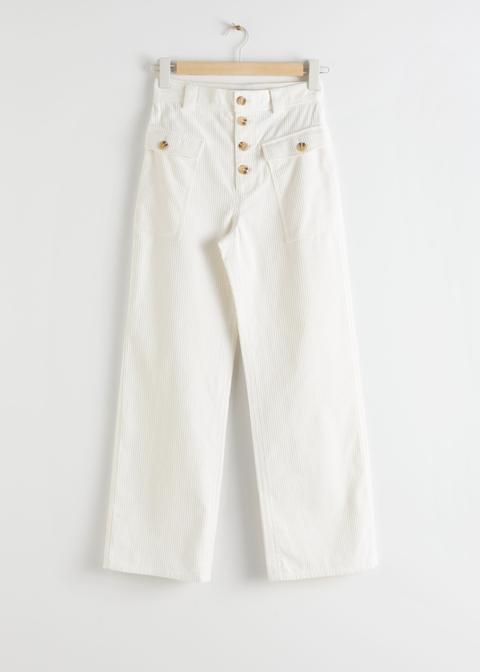 Organic Cotton Corduroy Workwear Trousers