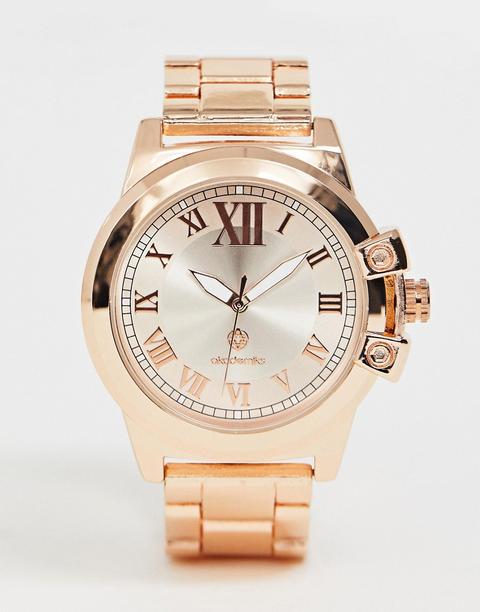 Reloj De Pulsera En Dorado Rosa Para Hombre De Akademiks