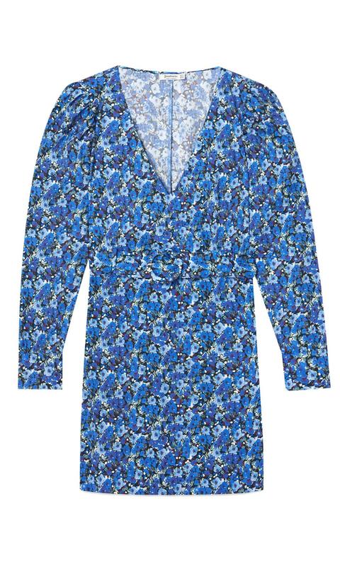 Vestido Mini Manga Abullonada