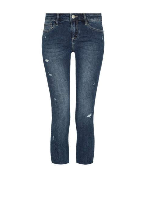 Jeans Capri Blu Scuro