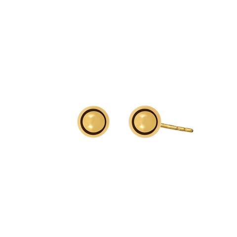 Gold Spherical Earrings