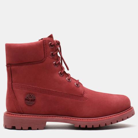 Timberland 6 Inch Premium Boot For Women In Red Red, Size 3.5