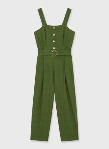 Miss selfridge green store jumpsuit