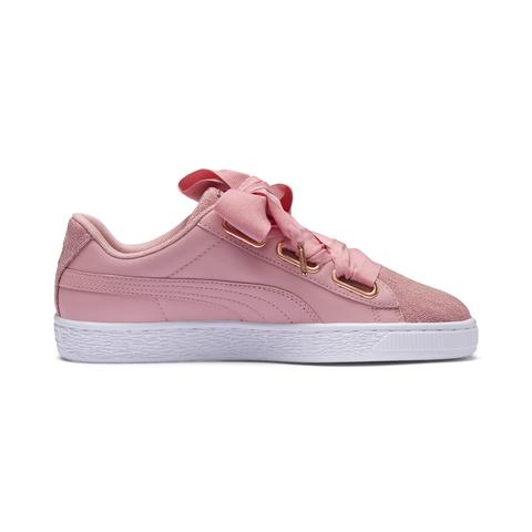 puma basket heart woven rose
