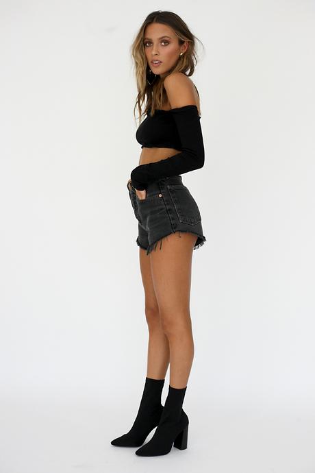 Vg Milan Crop Top // Black