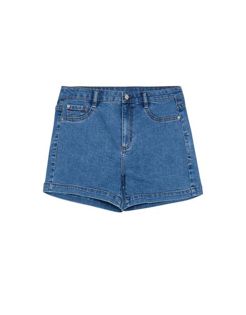 Short Denim Tiro Medio