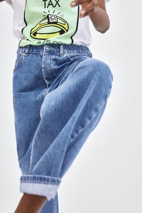 Abreviar cirujano Fabricación Jeans Con Goma En Cintura de Zara en 21 Buttons