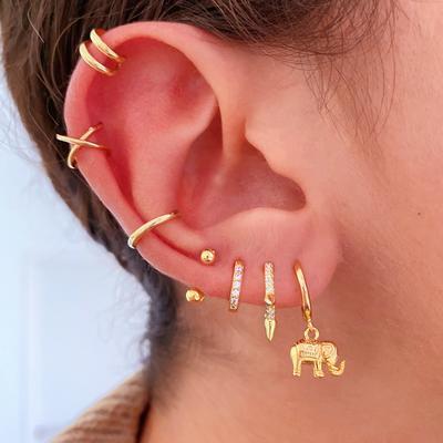 uma gold earrings