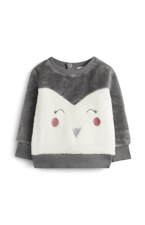 Pull Duveteux A Motif Pingouin Bebe Fille From Primark On 21 Buttons