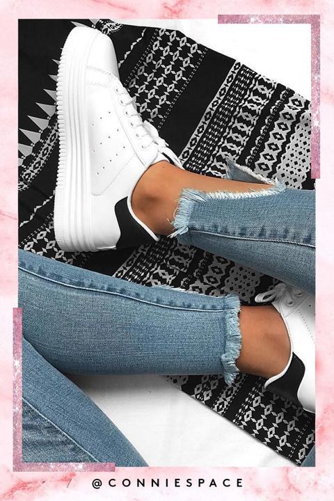 Samia Black Chunky Trainers