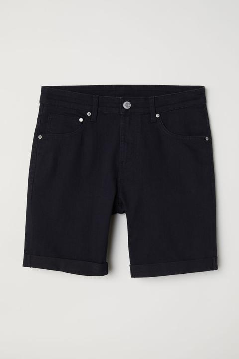 Vaqueros Cortos Skinny - Negro