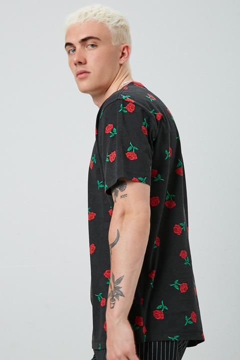 Rose print shirt forever sales 21