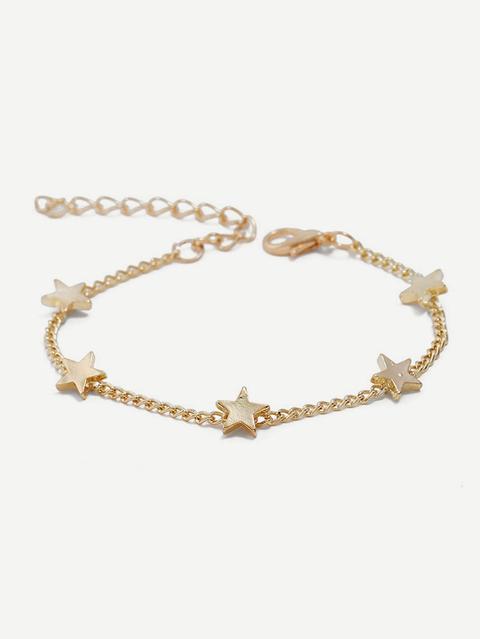 Bracciale A Catena Con Design A Stella