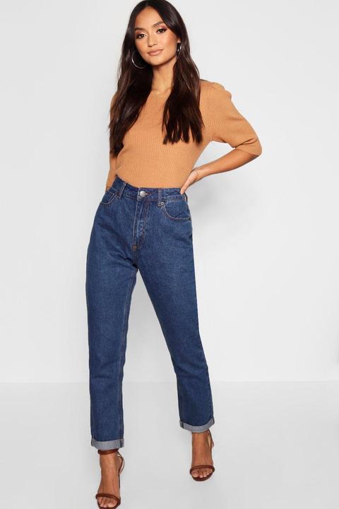 Petite High Rise Boyfriend Jeans