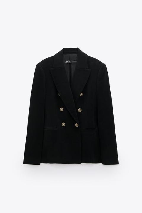 Blazer Terciopelo Cruzada