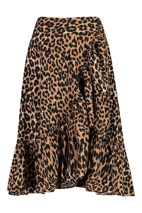 jupe leopard midi