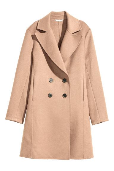 H & M - Cappotto In Misto Lana - Beige