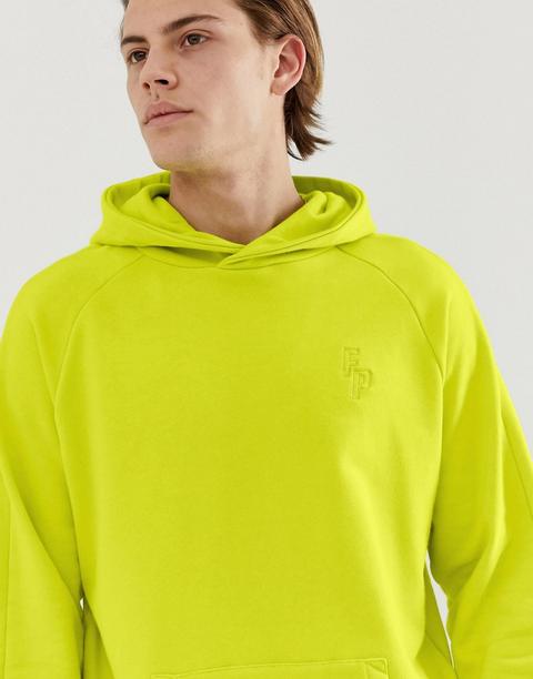 Fairplay Dillinger Hoodie With Raglan Sleeve In Neon Green