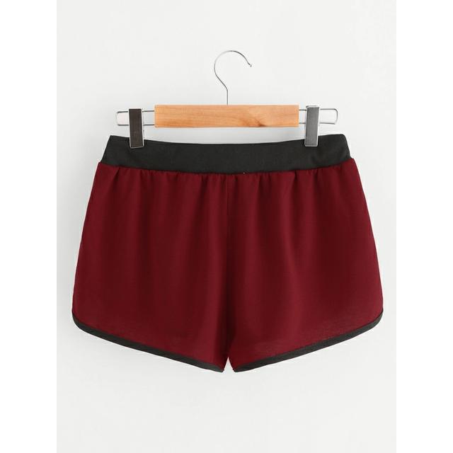 drawstring waist ringer shorts