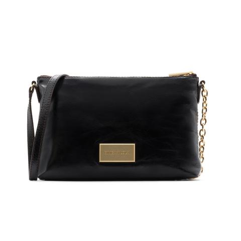 Bolso Piel Sobre Negro