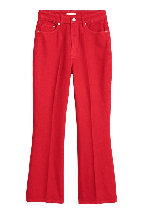 H & M - Kick Flare Jeans - Rosso