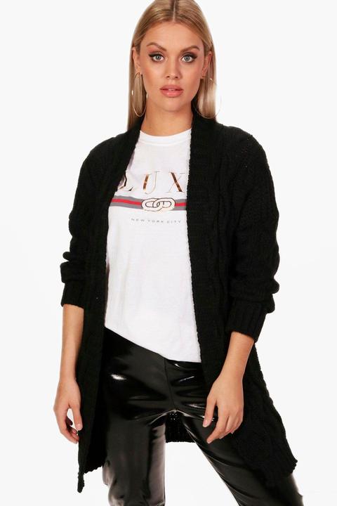 Plus Cindy Cardigan Oversize A Trecce