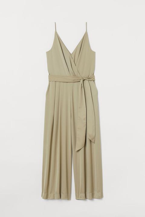 Cropped Jumpsuit - Green