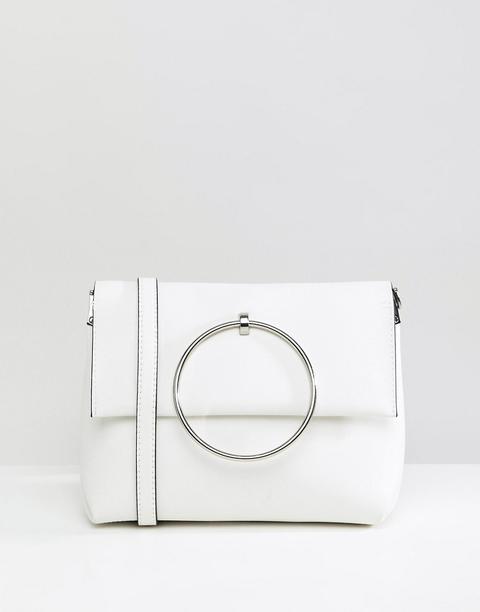 New Look - Borsa Con Manico In Metallo - Bianco