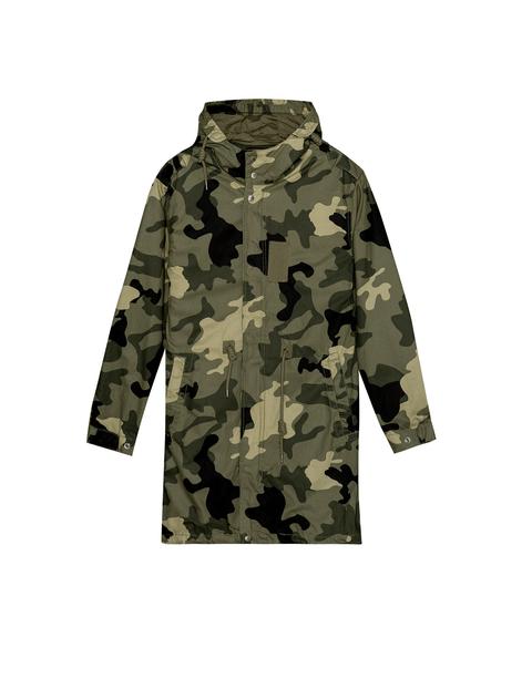 Parka Militare Con Cappuccio