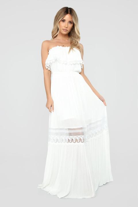 fashion nova white maxi dress