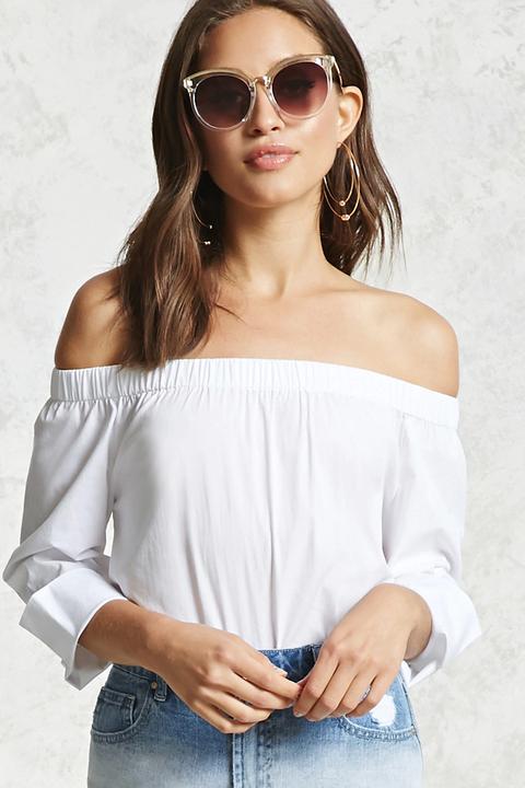 Cuffed Off-the-shoulder Top