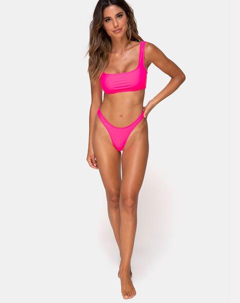 Farida Bikini Bottom In Hot Pink