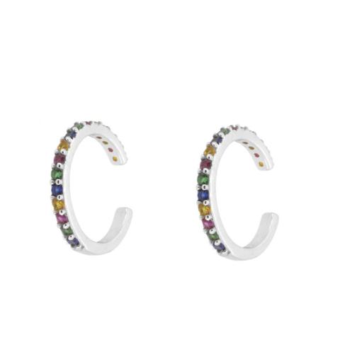 Pendientes Ear Cuff Multicirconitas (elige Tu Color)