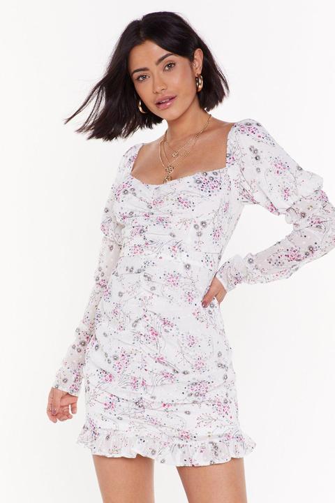 Nasty gal floral mini dress Clearance