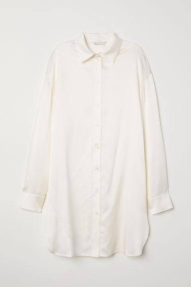 H & M - Camicia In Seta - Bianco