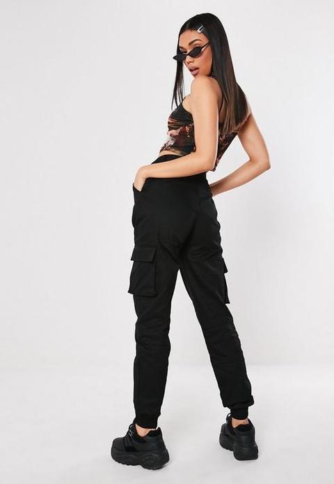 plain black cargo pants
