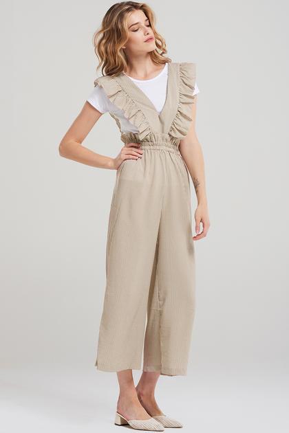 Sydney Romper T-shirt Set-beige