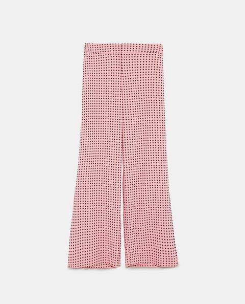 Long Flowing Polka Dot Trousers