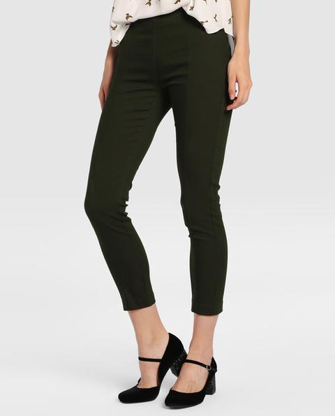 Pantalón Capri De Mujer De Tiro Alto