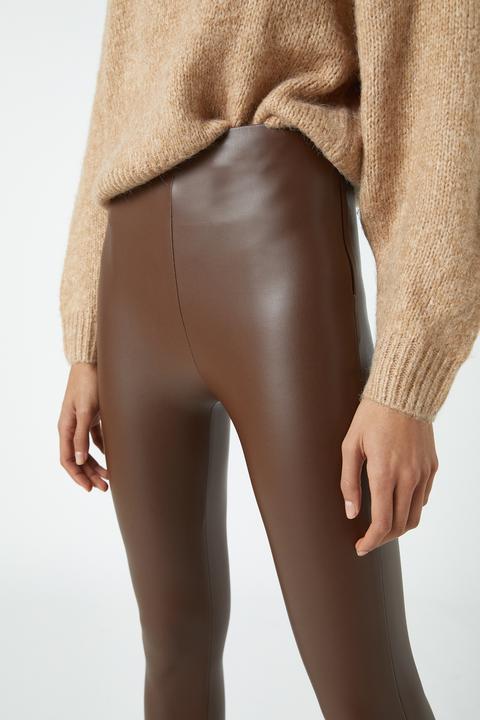 pull and bear leather leggings