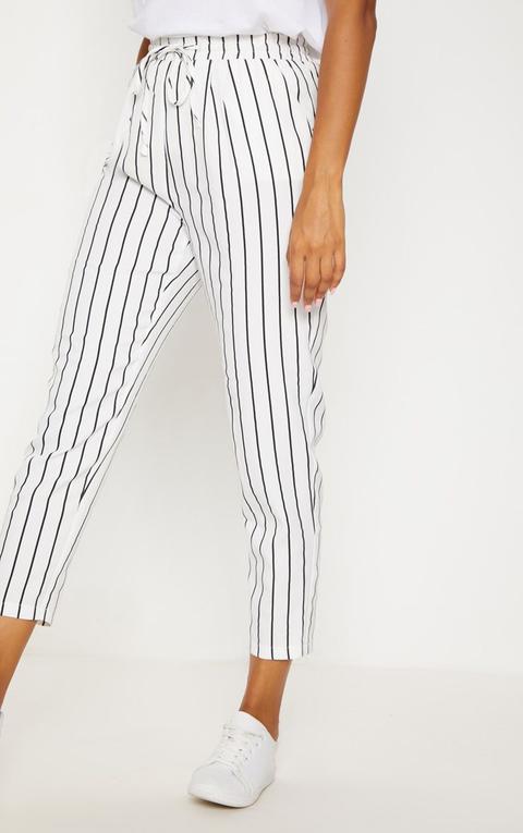 pinstripe casual trousers