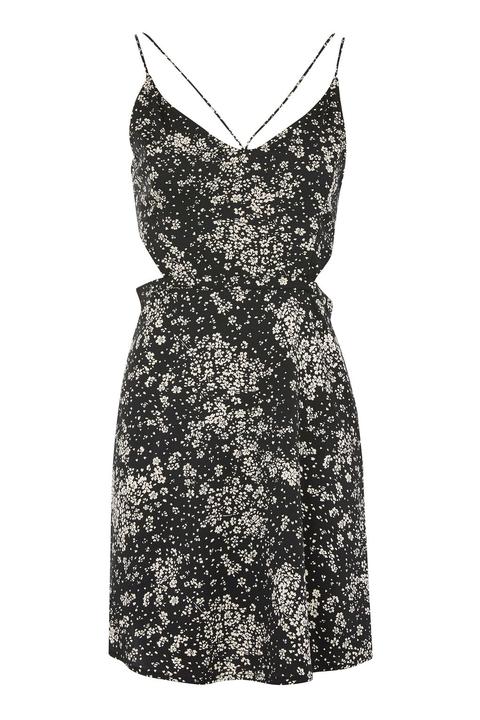 Mono Floral Cut Out Sundress